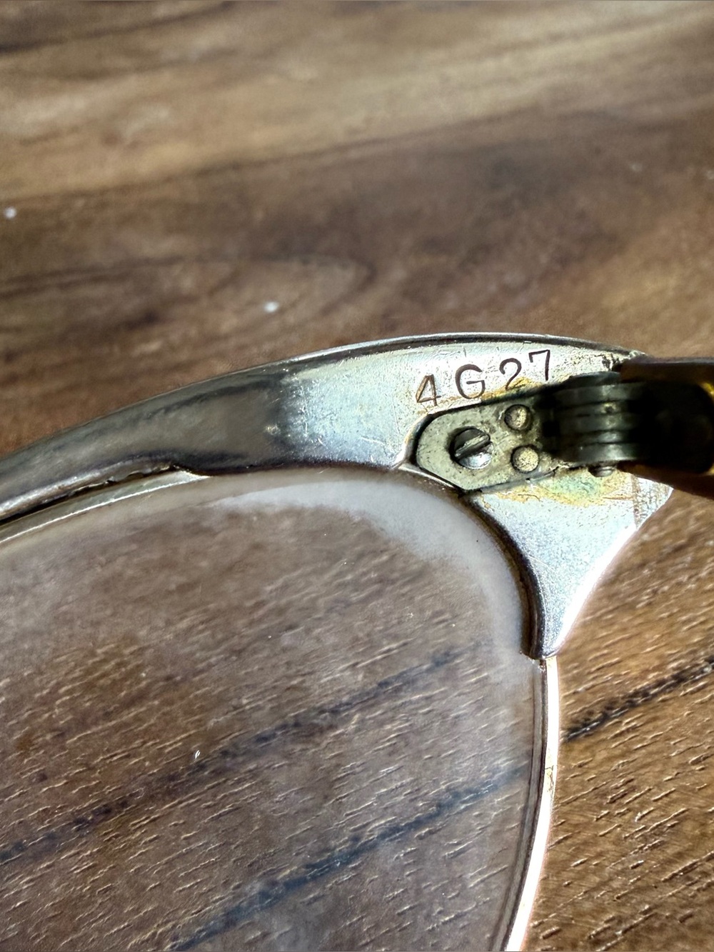 Vintage 12K Gold Fill Cat Eye Eyeglasses Etched Detail 1950s - Picture 10 of 11